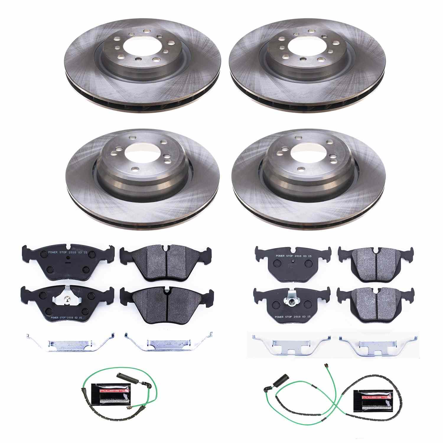 Power Stop 01-06 BMW M3 Front & Rear Track Day SPEC Brake Kit