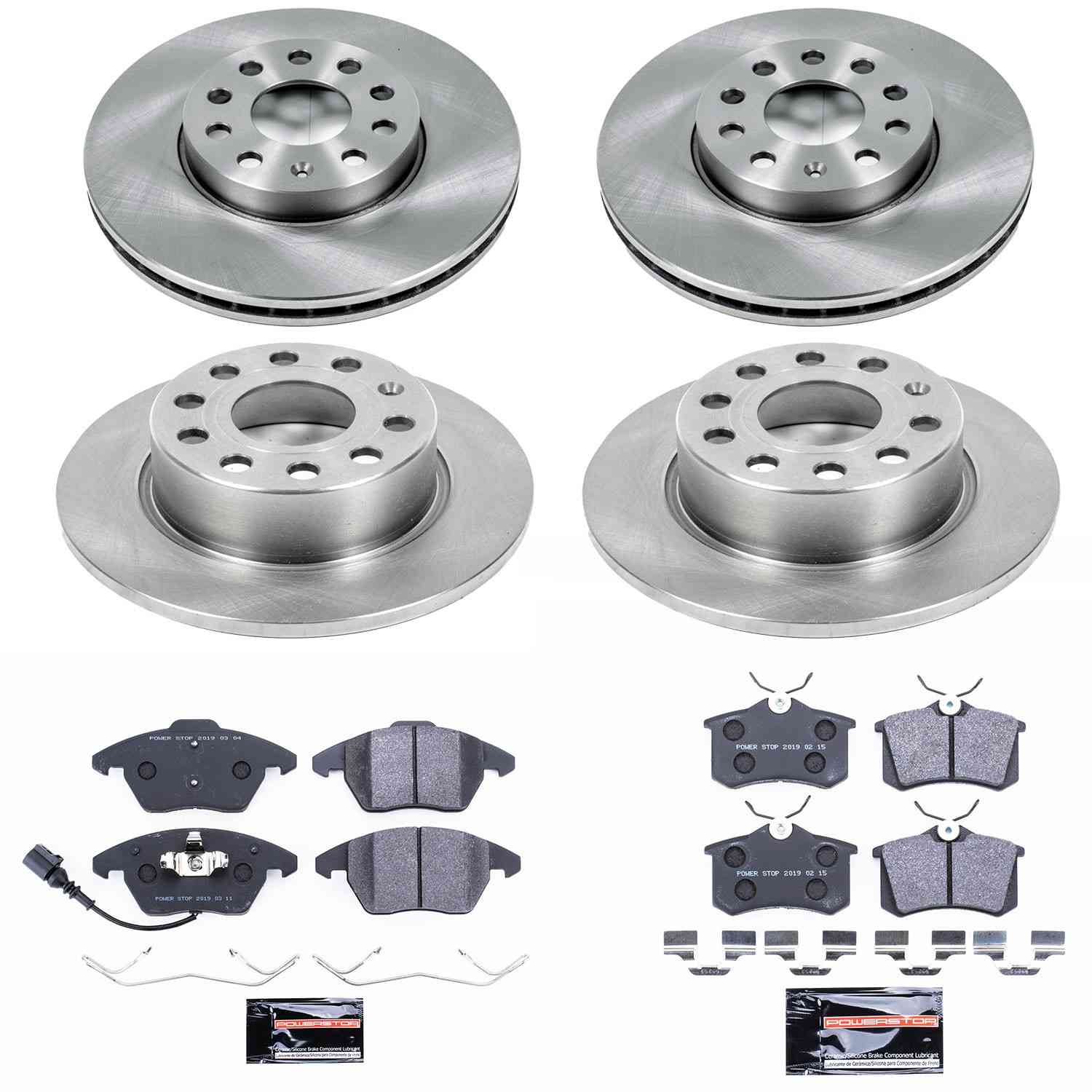 Power Stop 10-12 Audi A3 Front & Rear Track Day SPEC Brake Kit