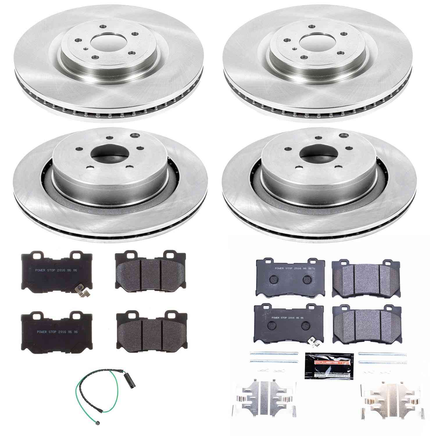 Power Stop 09-13 Infiniti FX50 Front & Rear Track Day SPEC Brake Kit