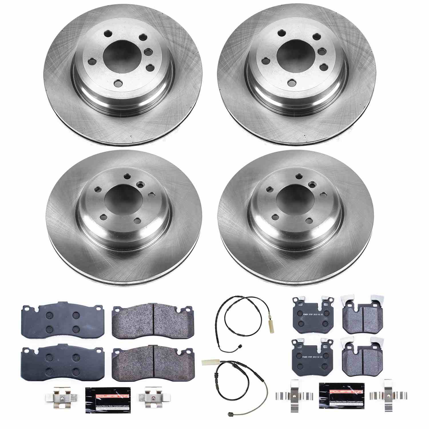 Power Stop 11-13 BMW 135i Front & Rear Track Day SPEC Brake Kit