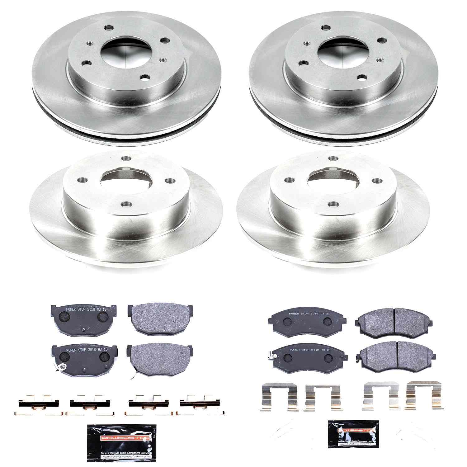 Power Stop 89-94 Nissan 240SX Front & Rear Track Day SPEC Brake Kit