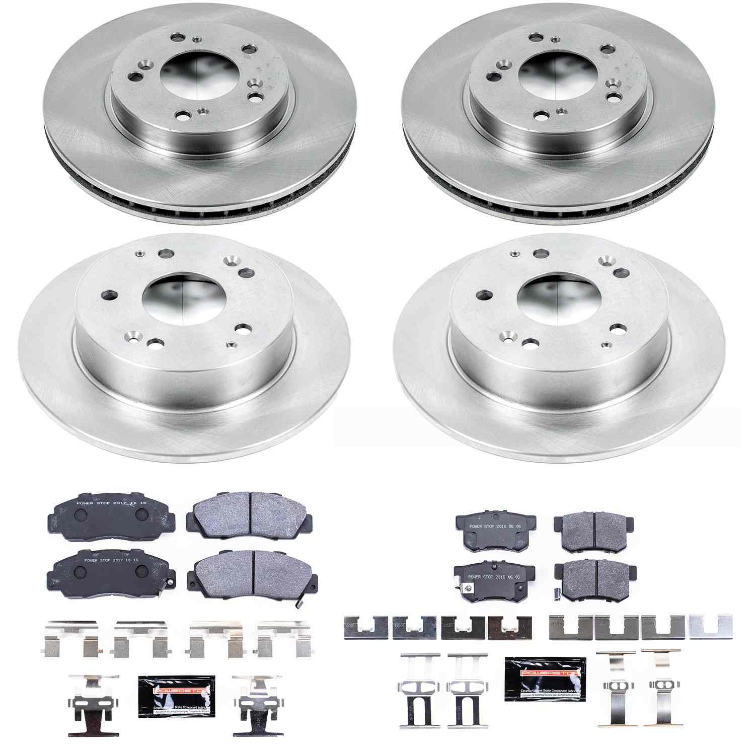 Power Stop 97-01 Acura Integra Front & Rear Track Day SPEC Brake Kit