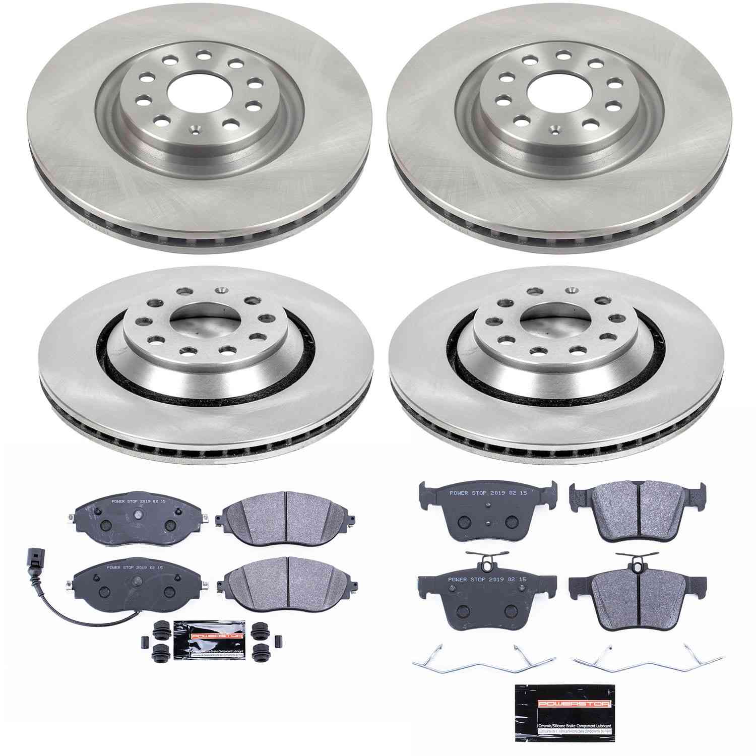Power Stop 15-19 Volkswagen Golf R Front & Rear Track Day SPEC Brake Kit