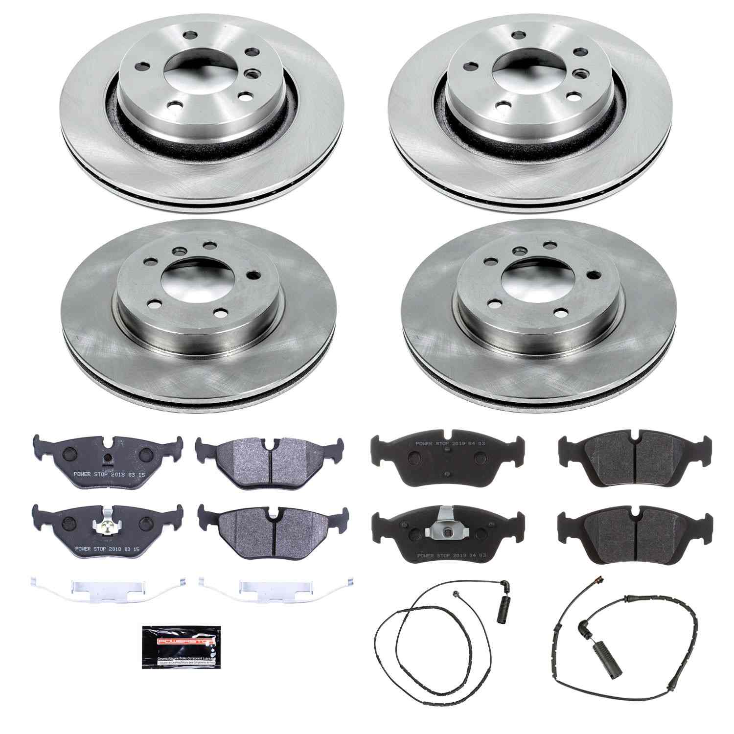 Power Stop 2000 BMW 323i Front & Rear Track Day SPEC Brake Kit