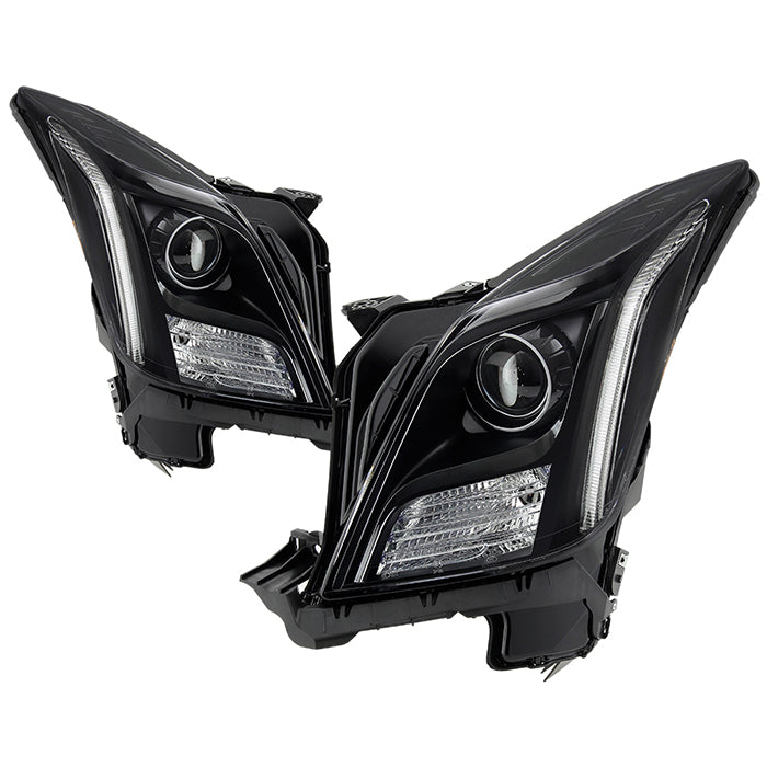 xTune Cadillac XTS 13-17 Xenon non-AFS HID OE Projector Headlights PRO-JH-CXTS13-HID-BK
