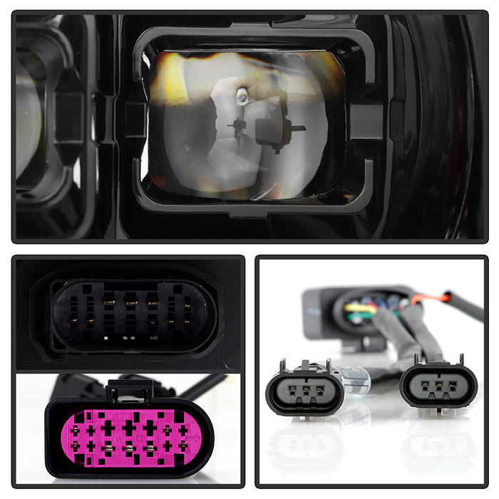 Spyder 09-18 Dodge Ram 1500 (Halogen Model Only) Full LED Headlights - Black (PRO-JH-DR09-FLED-BK)