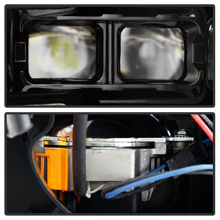 Spyder 09-18 Dodge Ram 1500 (Halogen Model Only) Full LED Headlights - Black (PRO-JH-DR09-FLED-BK)