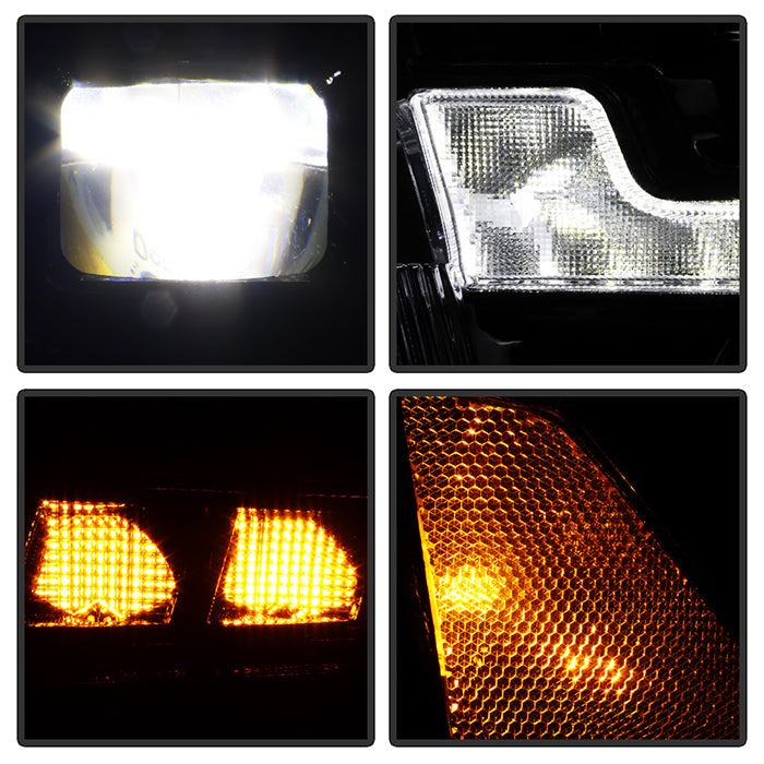 Spyder 09-18 Dodge Ram 1500 (Halogen Model Only) Full LED Headlights - Black (PRO-JH-DR09-FLED-BK)