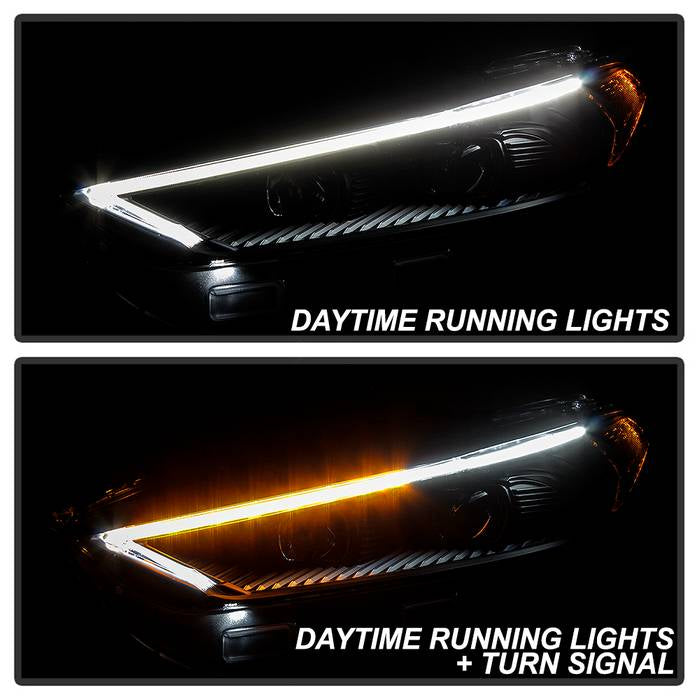 xTune 13-16 Ford Fusion Halogen Projector Headlights - Black PRO-JH-FFU13-LB-BK