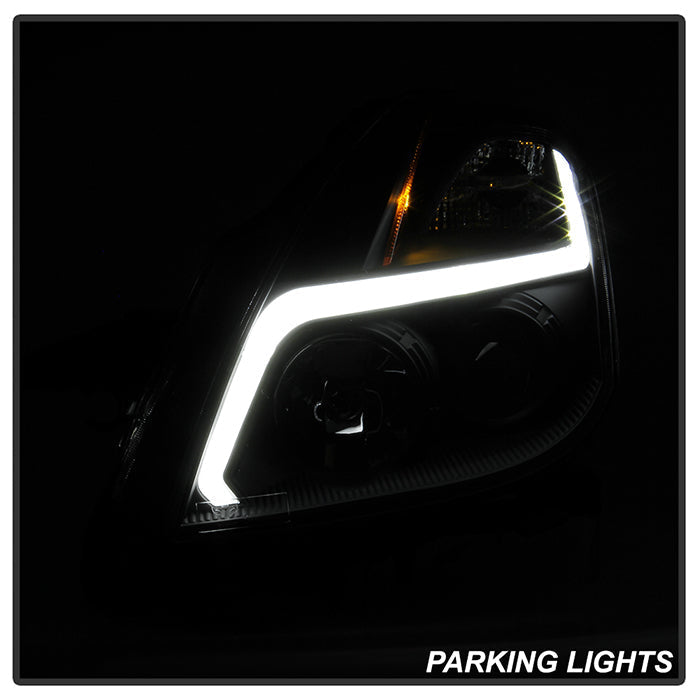 SPYDER 08-09 Nissan Altima Coupe (Halogen Only) Headlights - Black (PRO-JH-NA08-2D-LB-BK)