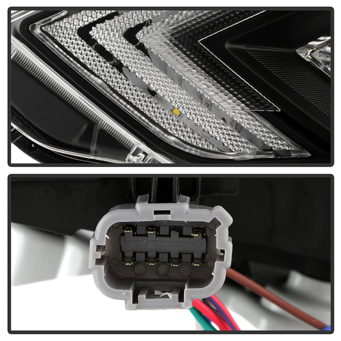 xTune 16-18 Nissan Altima Sequential LED High/Low Headlights - Black (PRO-JH-NA16-SB-LED-BK)