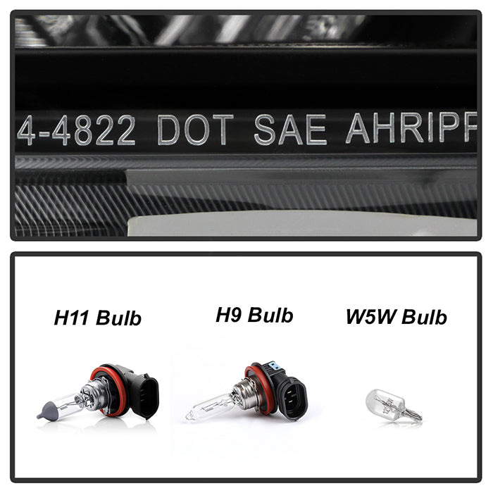 xTune 16-18 Nissan Altima Sequential LED High/Low Headlights - Black (PRO-JH-NA16-SB-LED-BK)