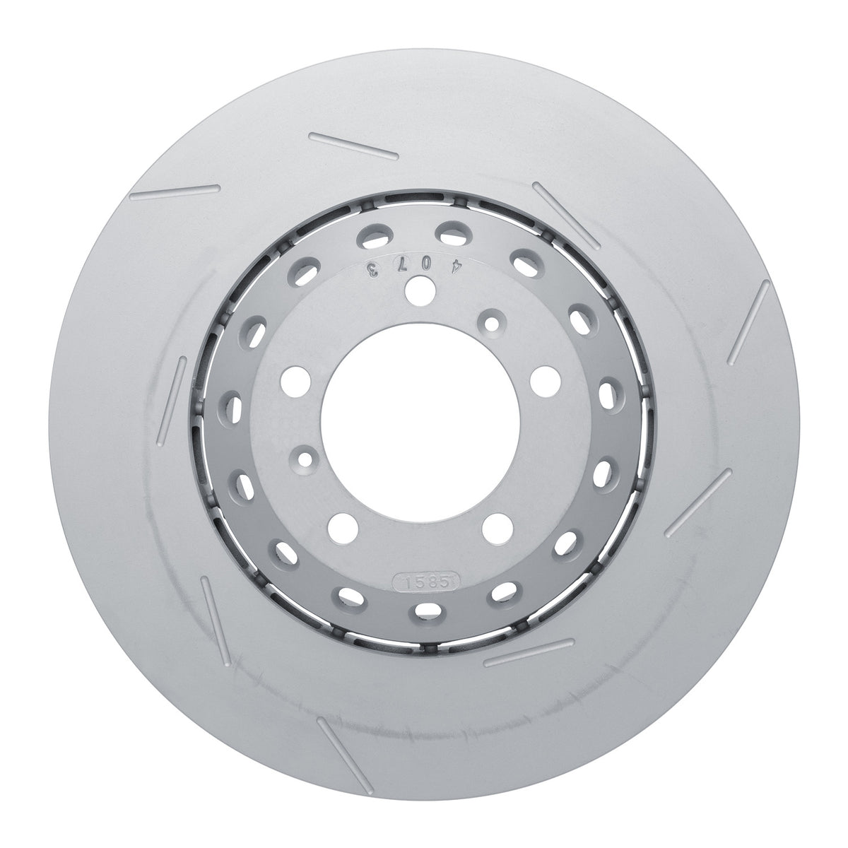 R1 10-16 Porsche Panamera Right Front Slotted Carbon Alloy GeoMET Rotor