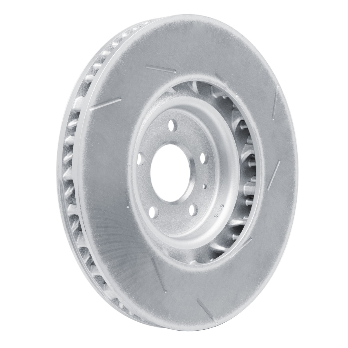 R1 15-23 Porsche Macan Left Front Slotted Carbon Alloy GeoMET Rotor