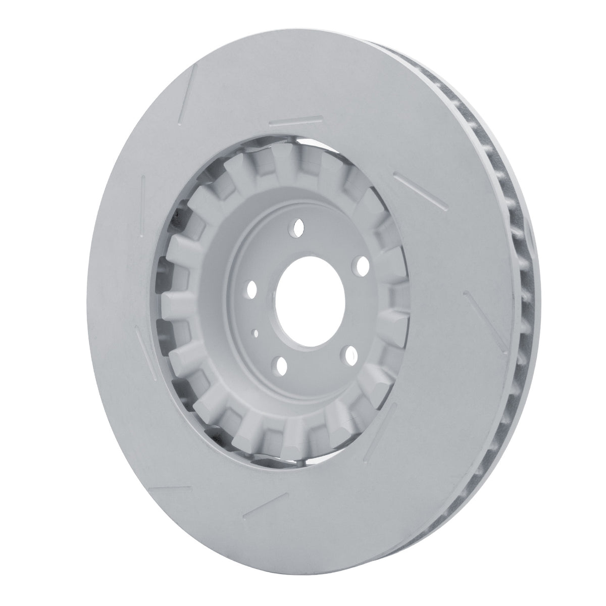 R1 17-18 Porsche Macan Right Front Slotted Carbon Alloy GeoMET Rotor