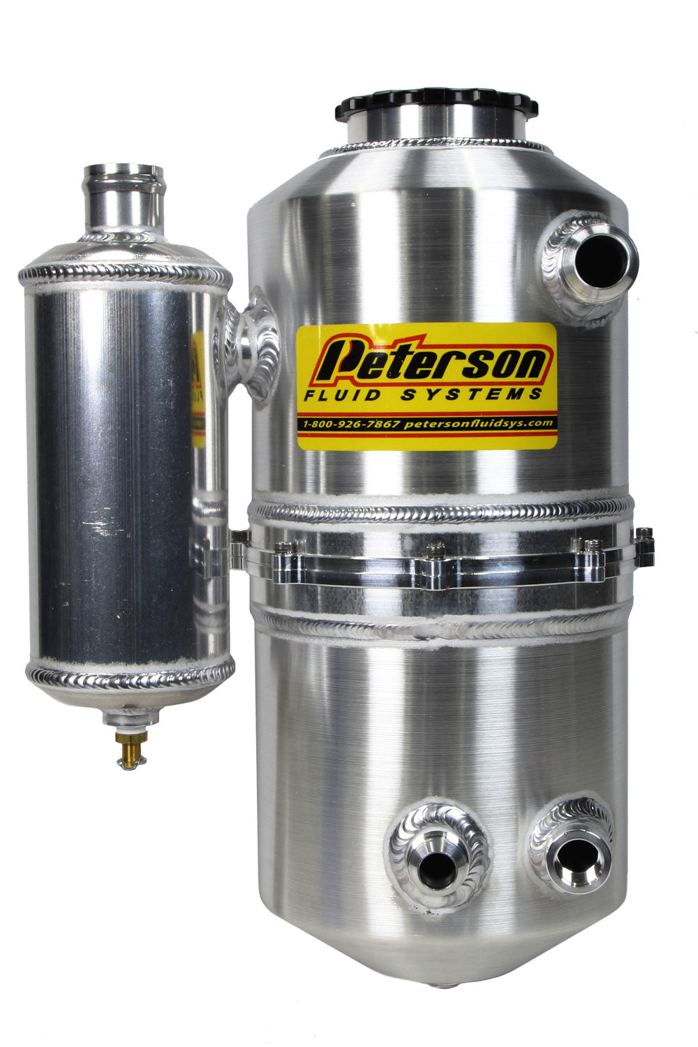 Peterson Fluid Systems Tank Drag 2.3 Gallon -12AN Single Return w/ Catch Can