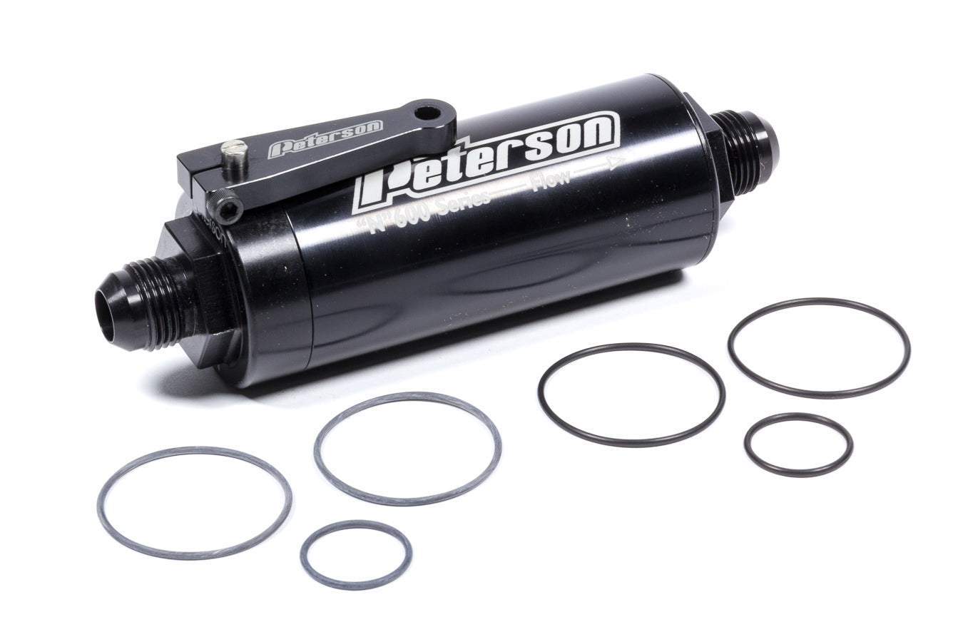 Peterson Fluid Systems Fuel Filter -10AN 100 Micron Ball Valve