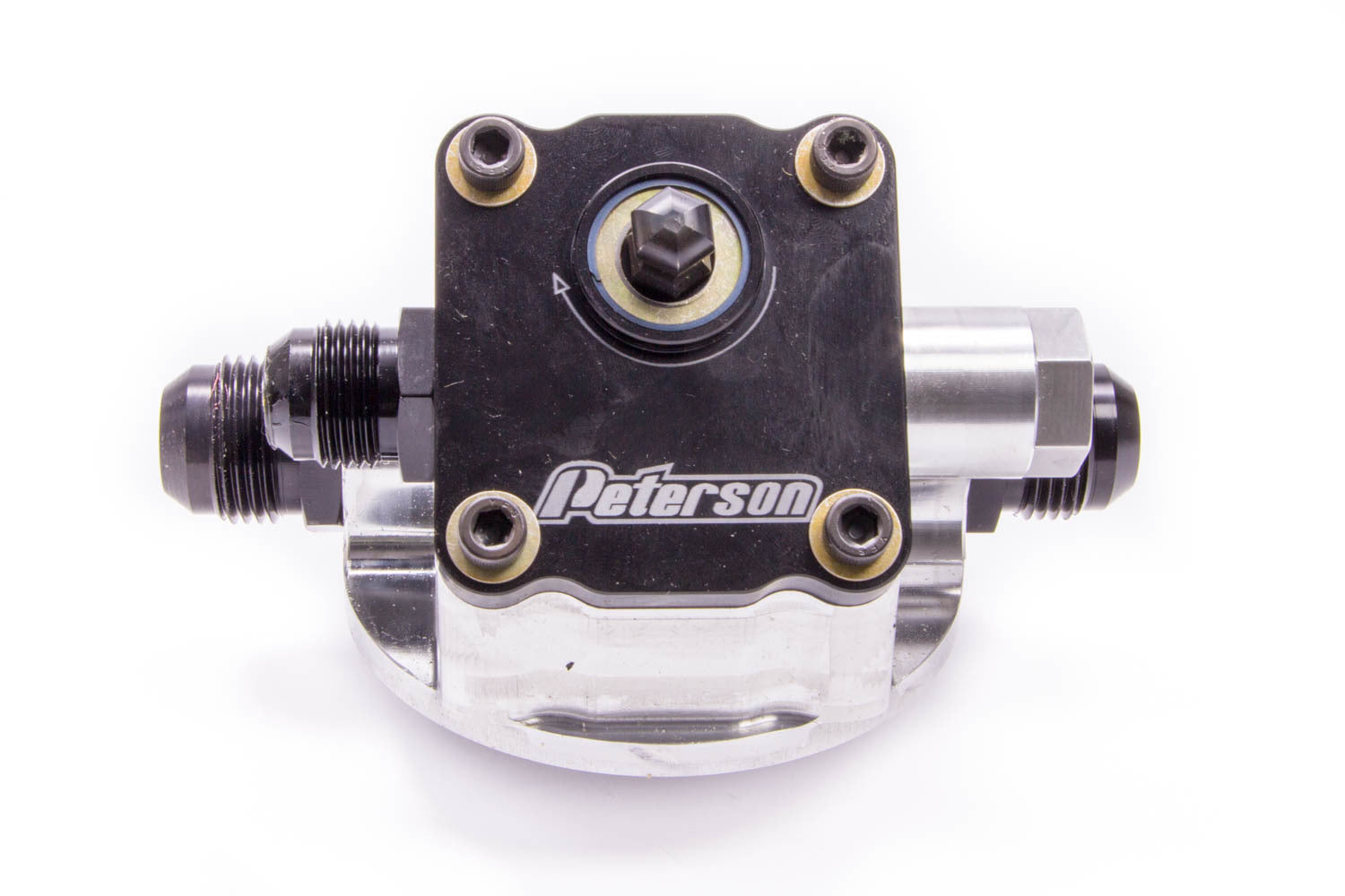 Peterson Fluid Systems Primer Filter Mount -10AN Chevrolet - Left to Right
