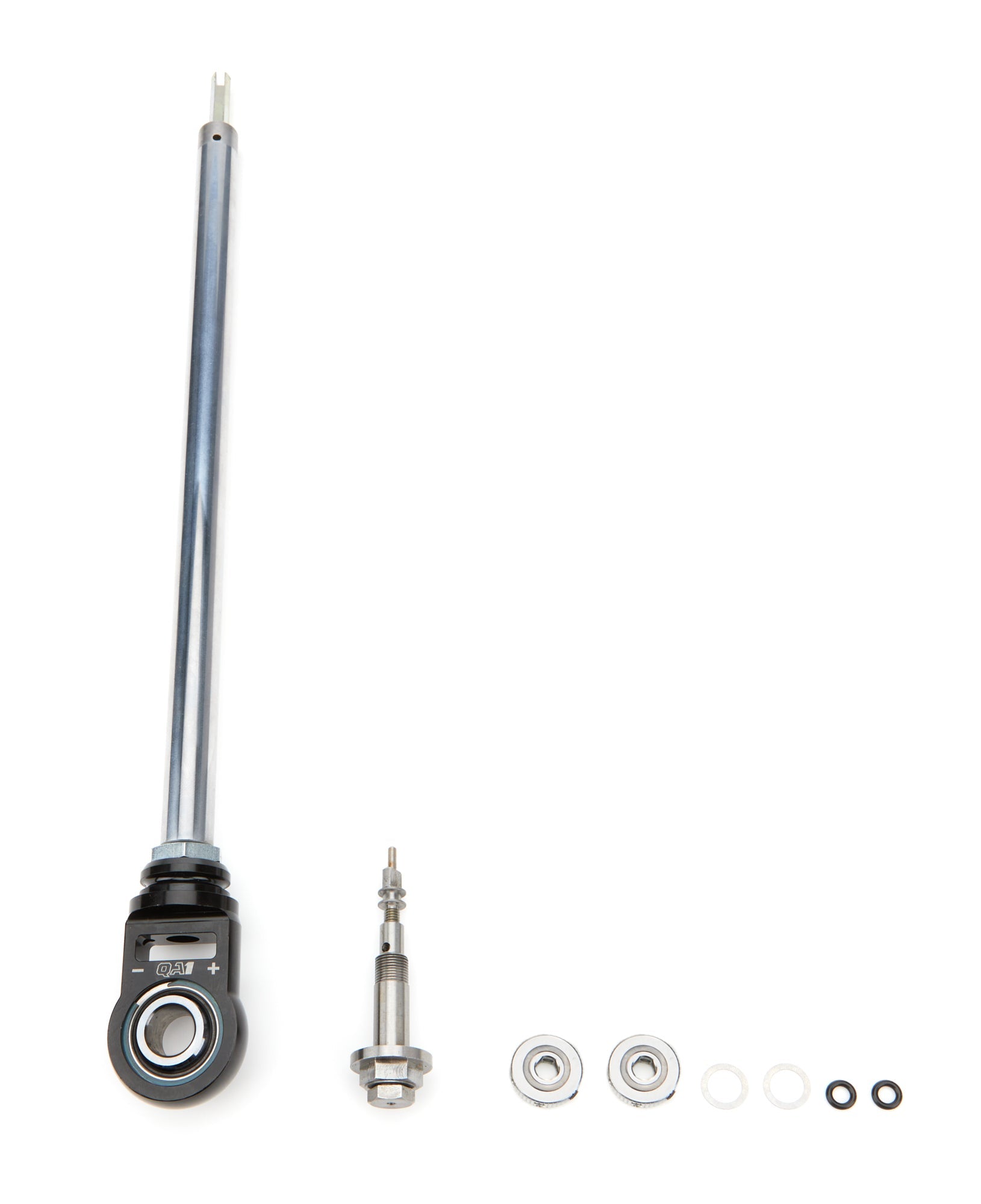 QA1 .5in Ext. Aluminum Eyelet Bearing ROD Kit Piston 15mm OD Bleed Adj. 9in