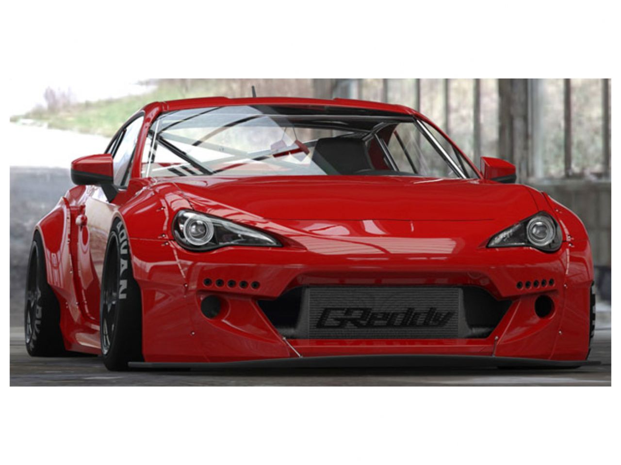 GReddy 13+ Scion FR-S Version 2 Greddy X Rocket Bunny 86 Aero Front Splitter Only