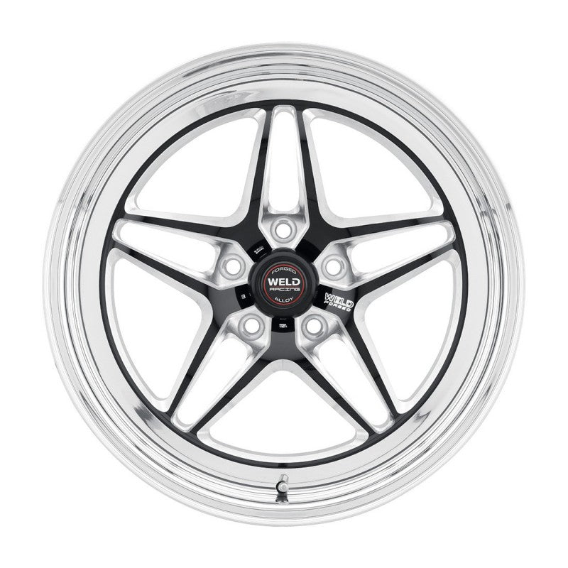Weld S81 17x10 / 5x4.75 BP / 7.2in. BS (43mm Offset) Black Wheel (High Pad) - Black Single Beadlock