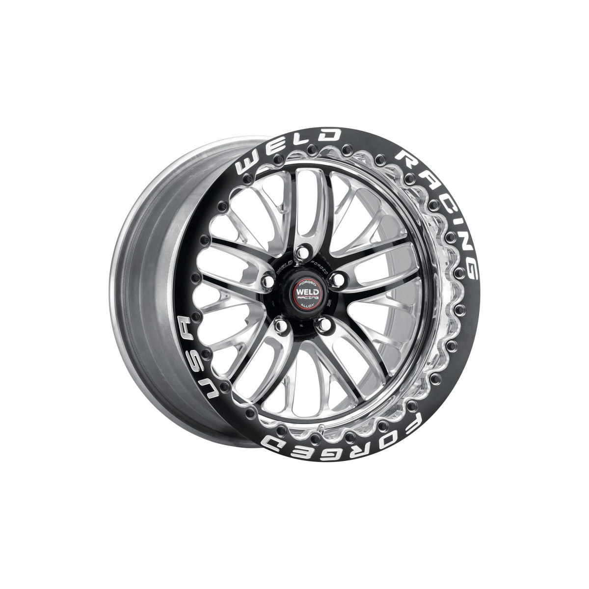 Weld S82 17x10 / 5x4.5 BP / 8.0in. BS (64mm Offset) Black Wheel (Low Pad) - Black Single Beadlock