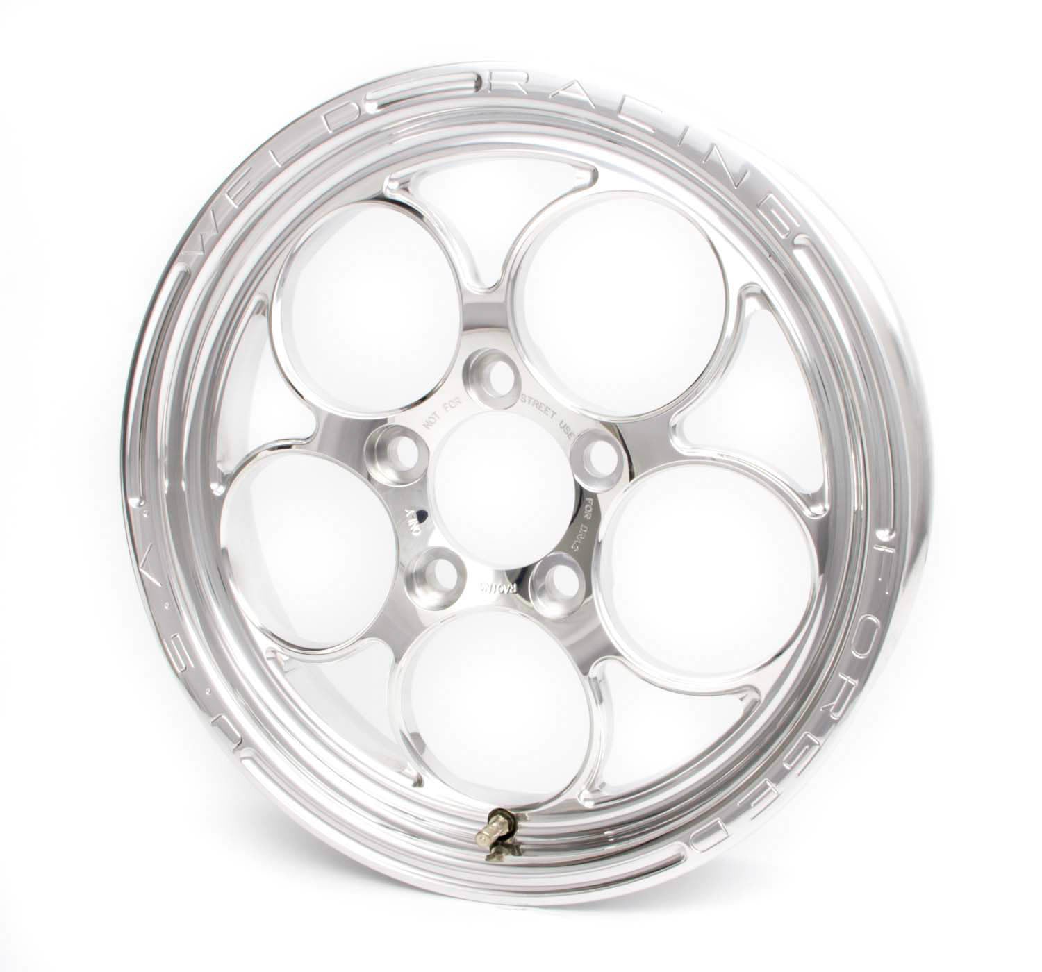 Weld Magnum 1-Piece 15x3.5 / 5x4.5 BP / 1.75in. BS Polished Wheel - Non-Beadlock