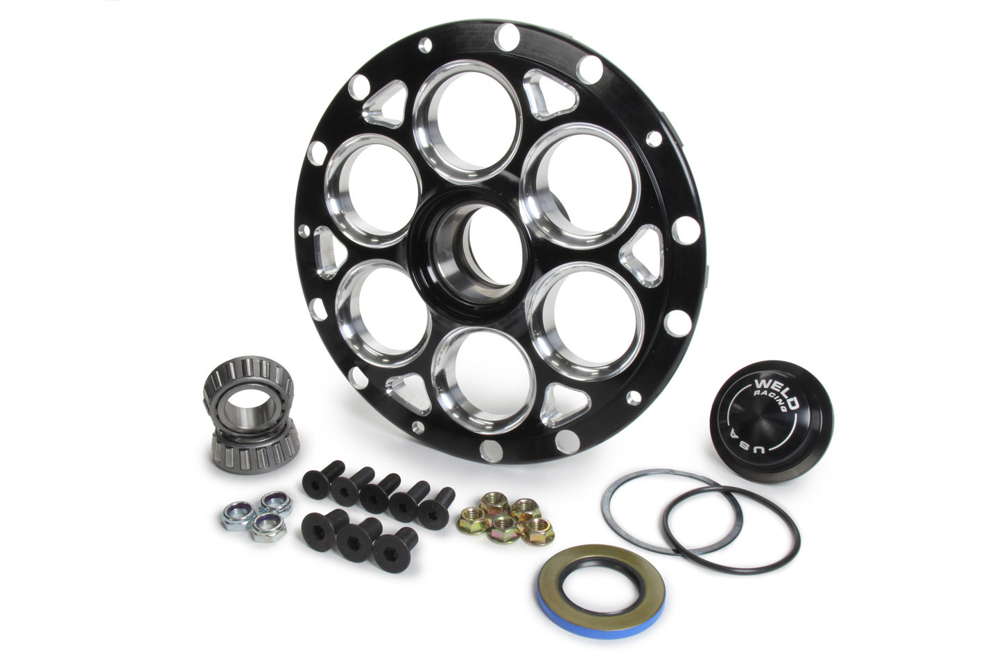Weld Magnum Hub - Straight Shaft 13in./15in. - Black