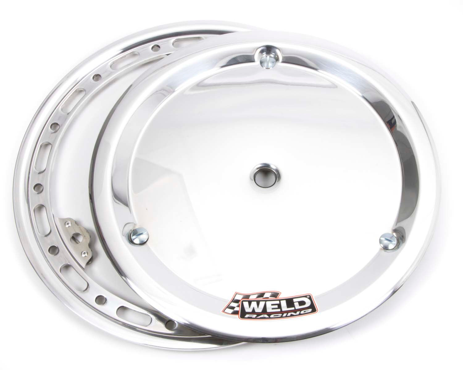 Weld Oval Midget Beadlock Ring 13in. (14-Hole/Bolt-on) - w/Cover