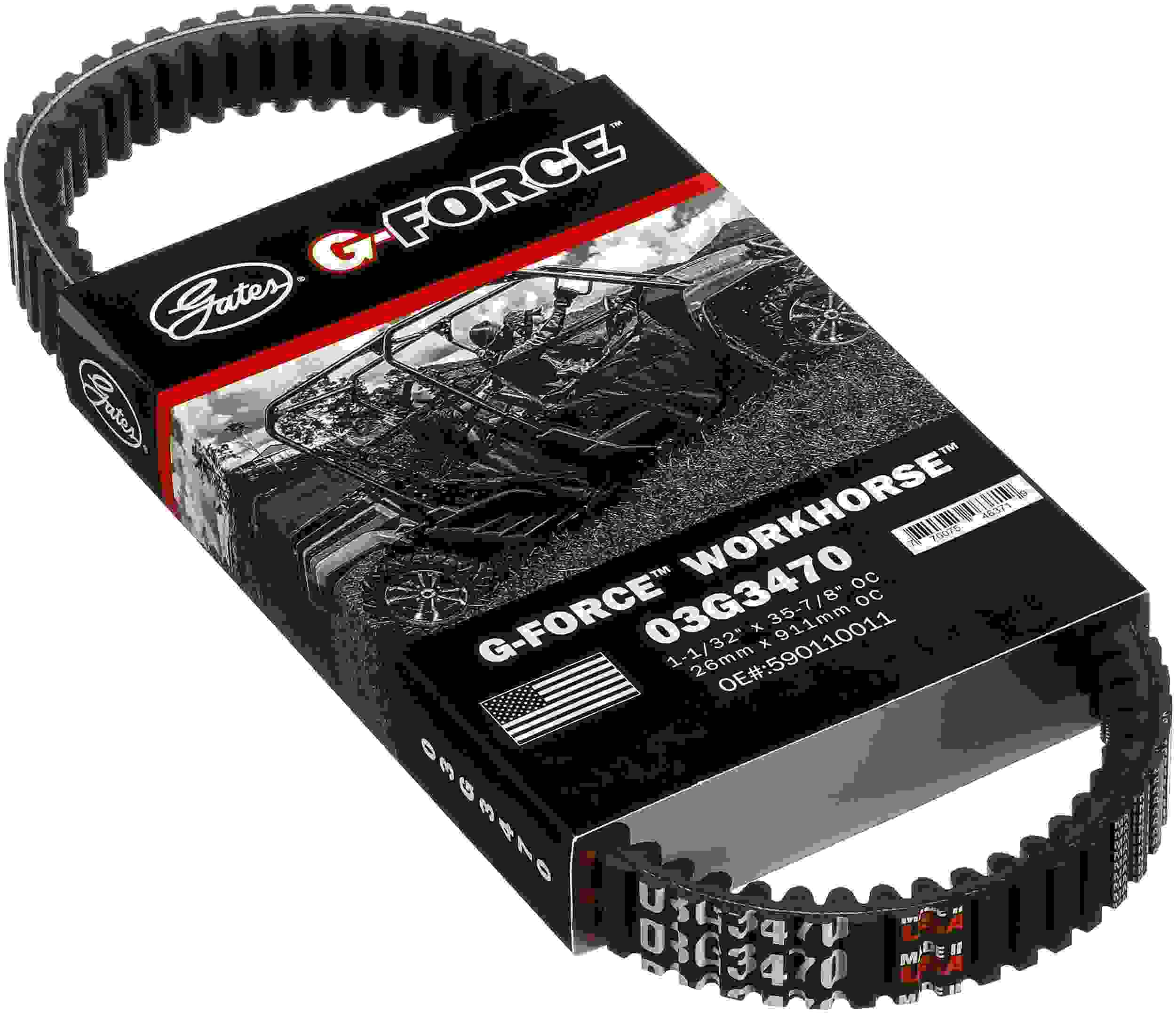 Gates 05-16 Kawasaki Mule 600 401cc Drive G-Force CVT Belt