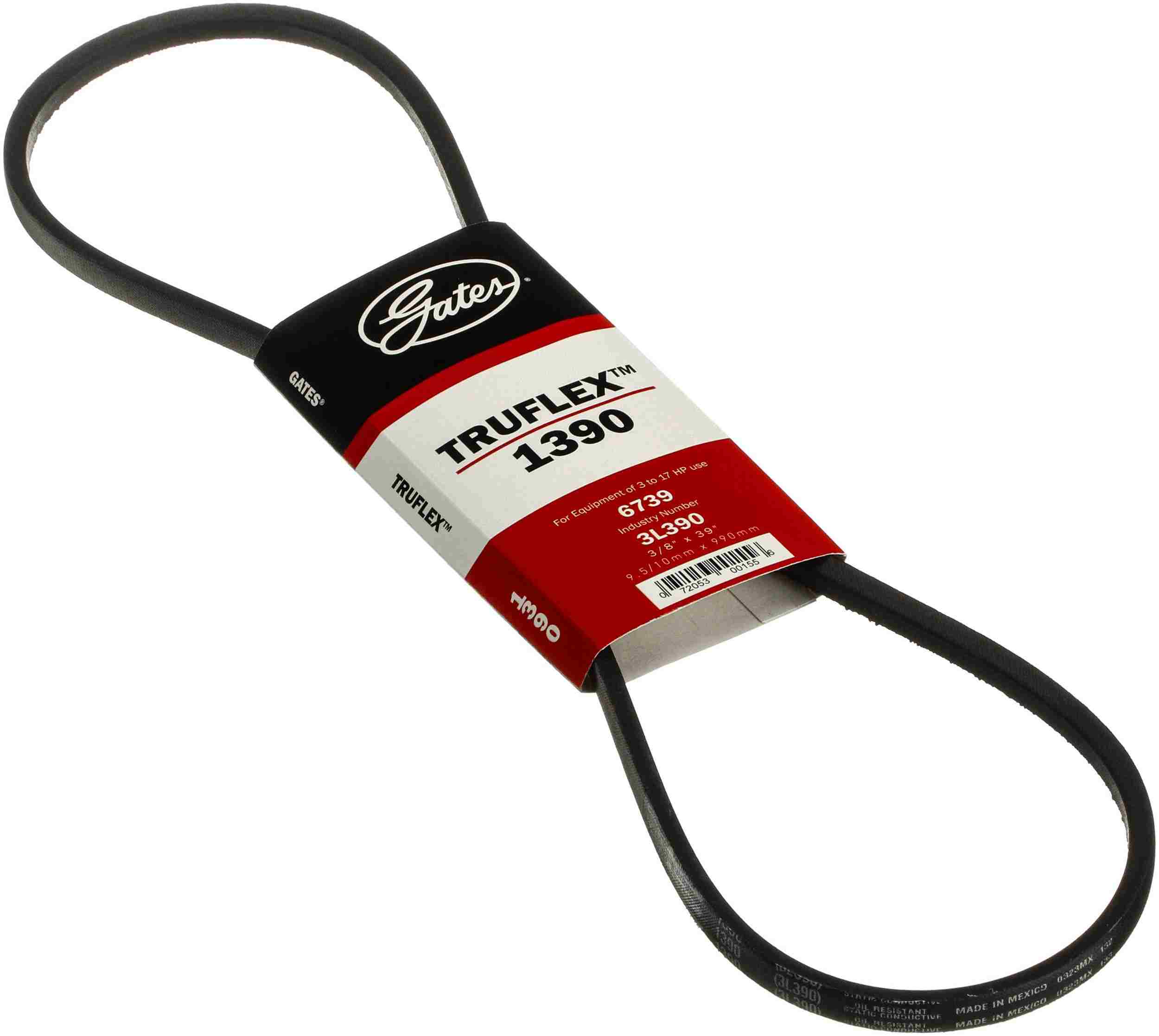 Gates 3L 3/8in x 39in FHP Low Horse-Power V-Belt