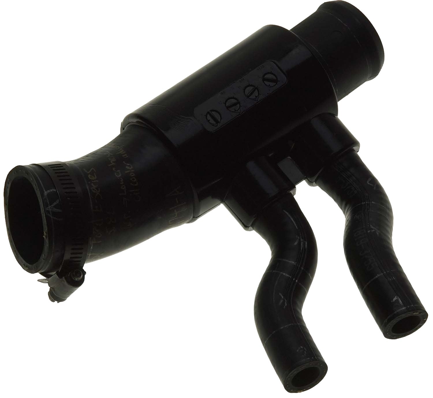 Gates 93-97 Ford F Series V-8 5.8L Lower - Oil Cooler Adapter Molded Coolant Hose
