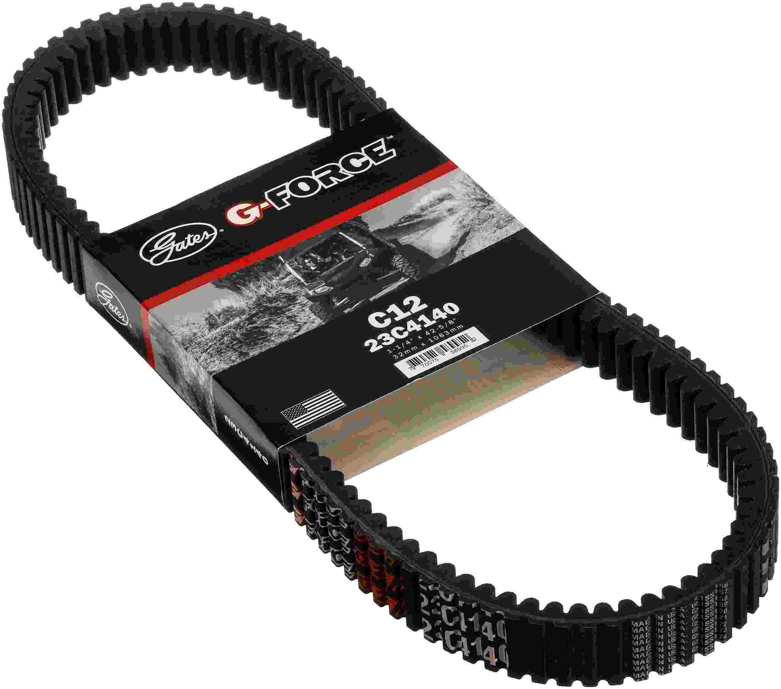 Gates 14-16 Polaris ACE 327cc Drive G-Force Carbon Cord CVT Belts