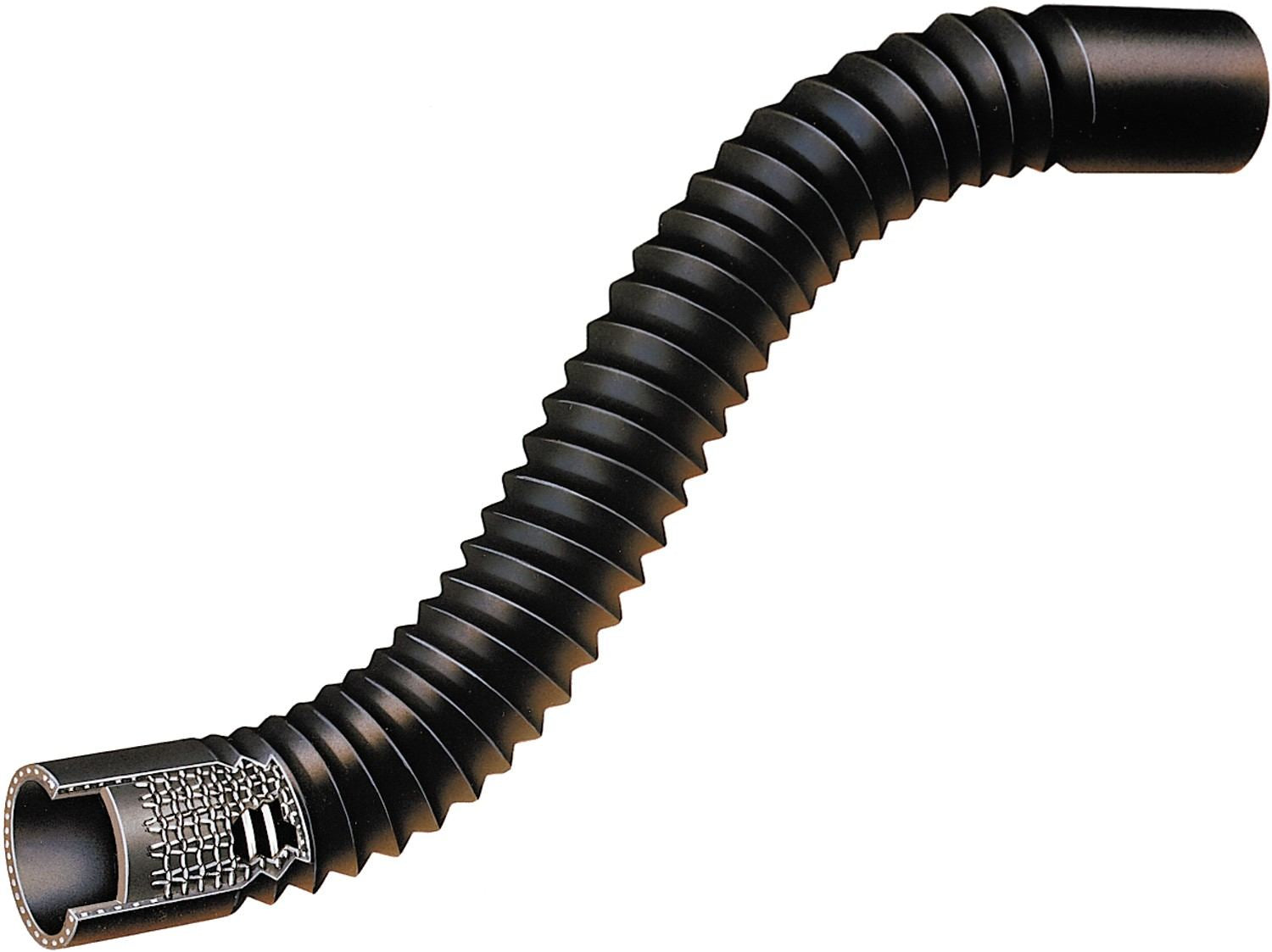 Gates 77-79 Ford F Series V-8 351 Upper Flexible Coolant Hose (Standard)