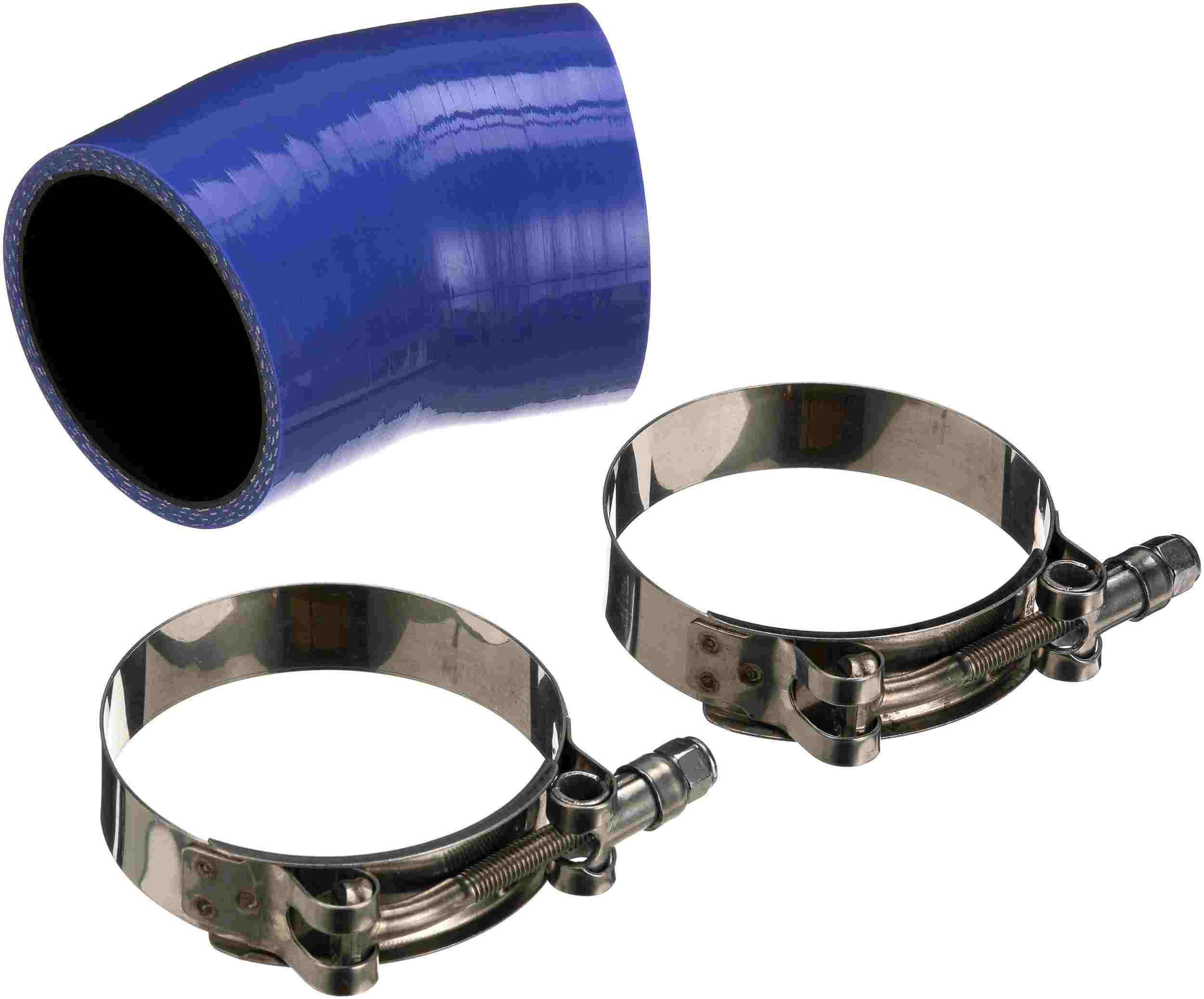 Gates 03-04 Ford Super Duty V-8 6.0L Diesel Turbo To Pipe Hot Side Turbocharger Hose Kit (Molded)