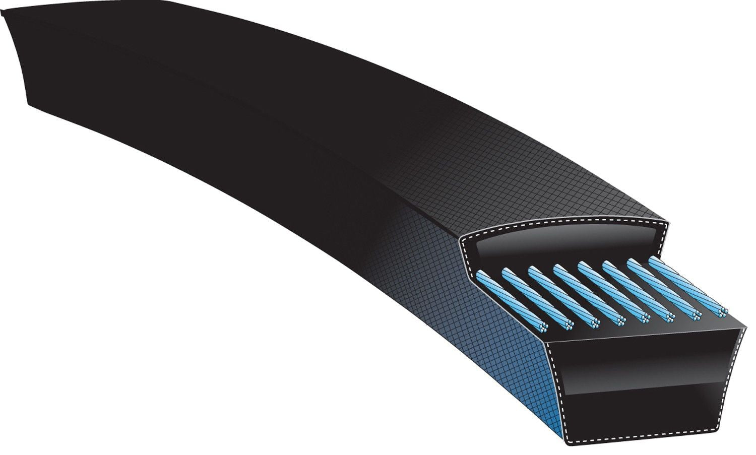 Gates Universal 66in Outside Circumference 0.66in Width Hi-Power II Belt