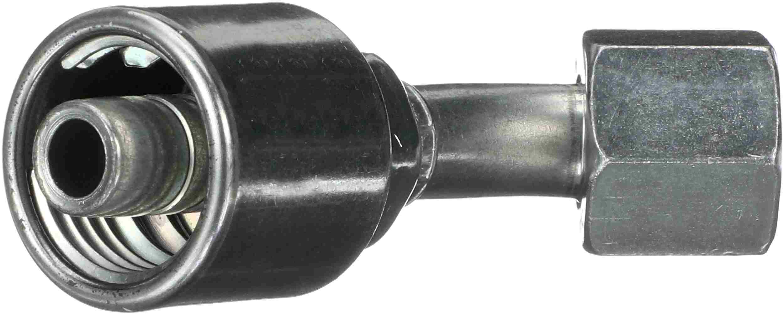 Gates Female JIC 37 Flare Swivel - 45 Bent Tube (MegaCrimp)