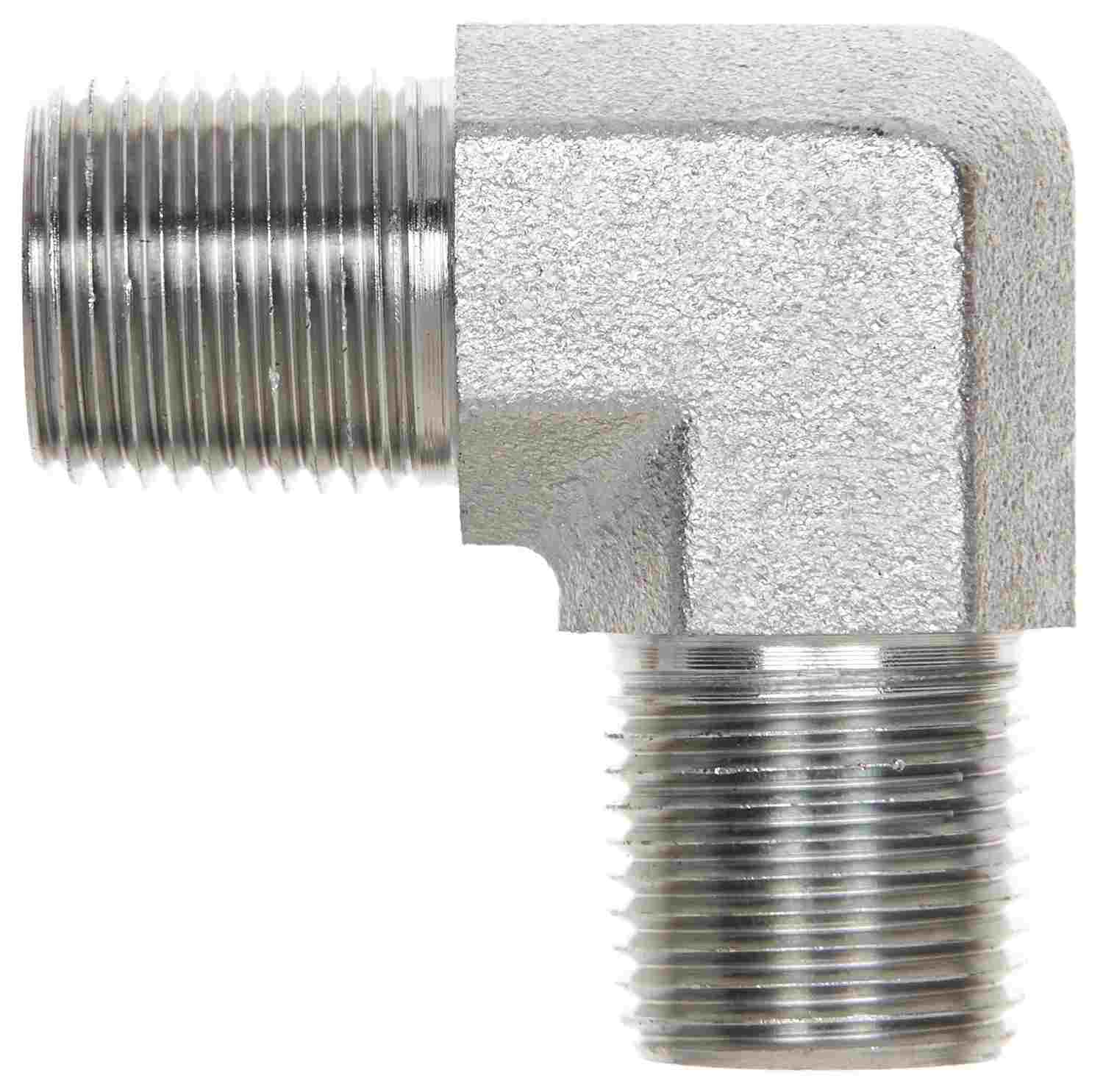Gates Hydraulic Adapter Male Pipe NPTF to Male Pipe NPTF - 90 Deg