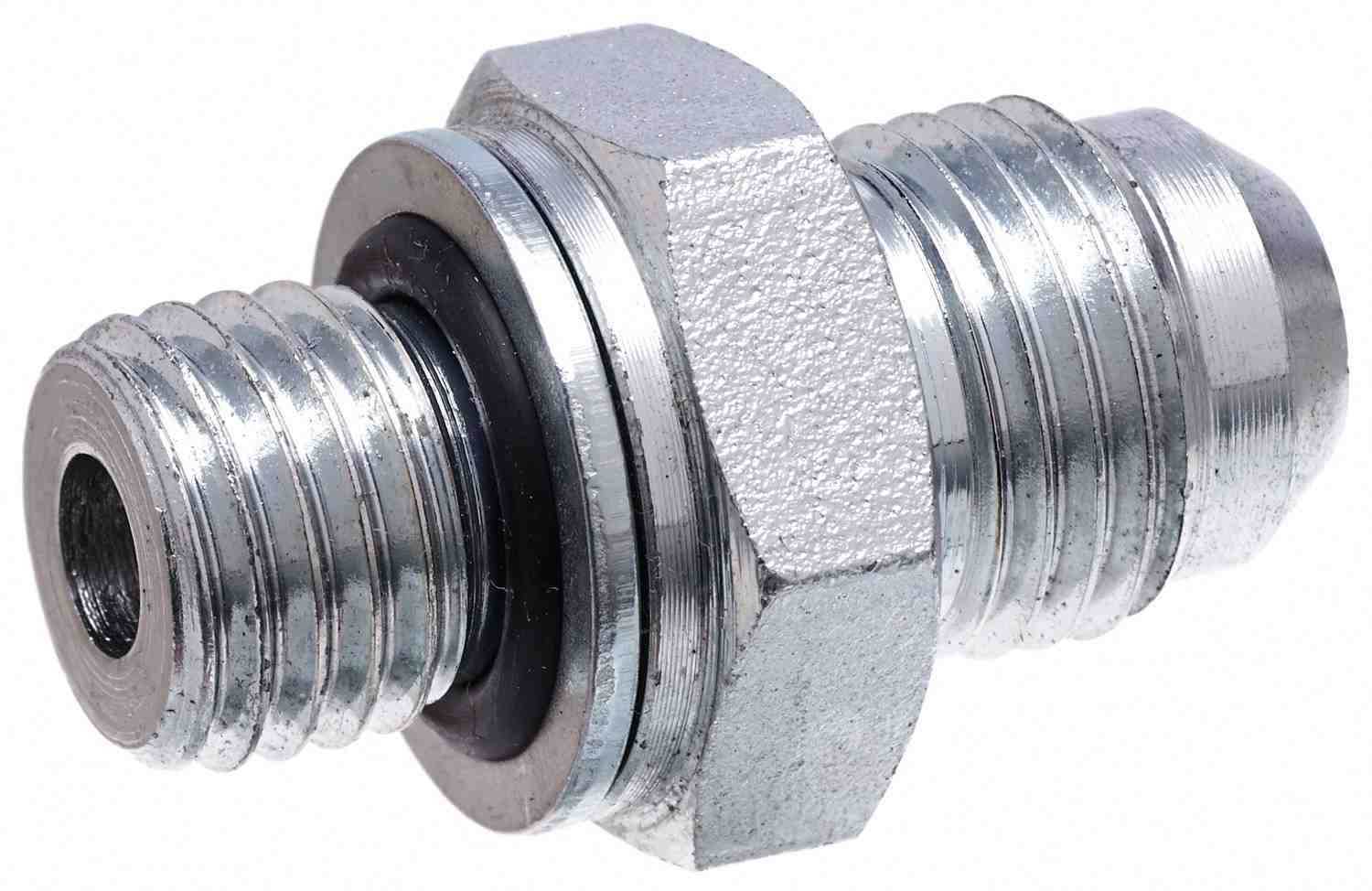 Gates Hydraulic Adapter Male Metric w/ O-Ring to Male JIC 37 Deg Flare - M26x1.5 to 1-1/16-12 Thread