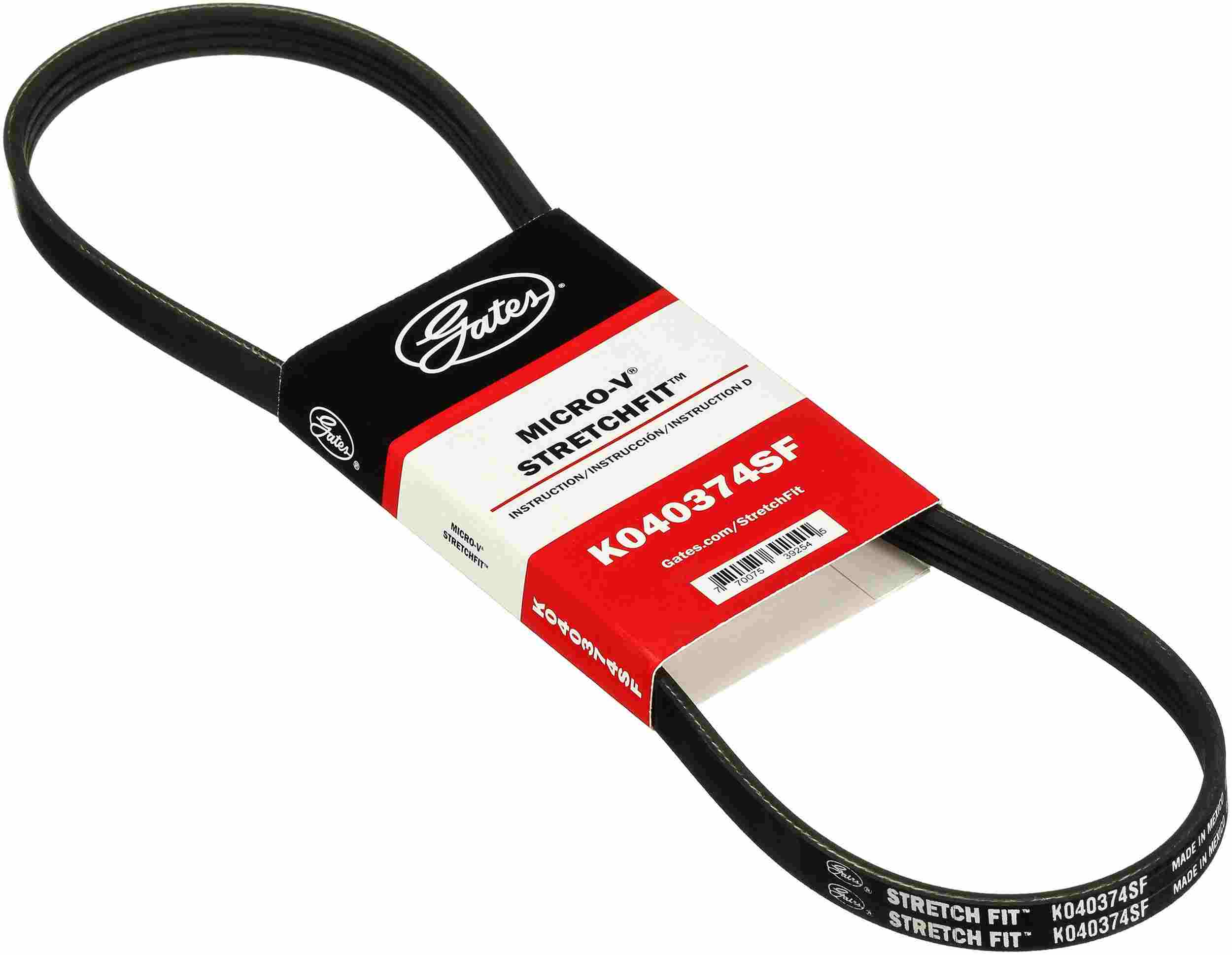 Gates 07-09 Dodge Nitro V-6 4.0L P.S. Stretch Fit V-Ribbed Belt