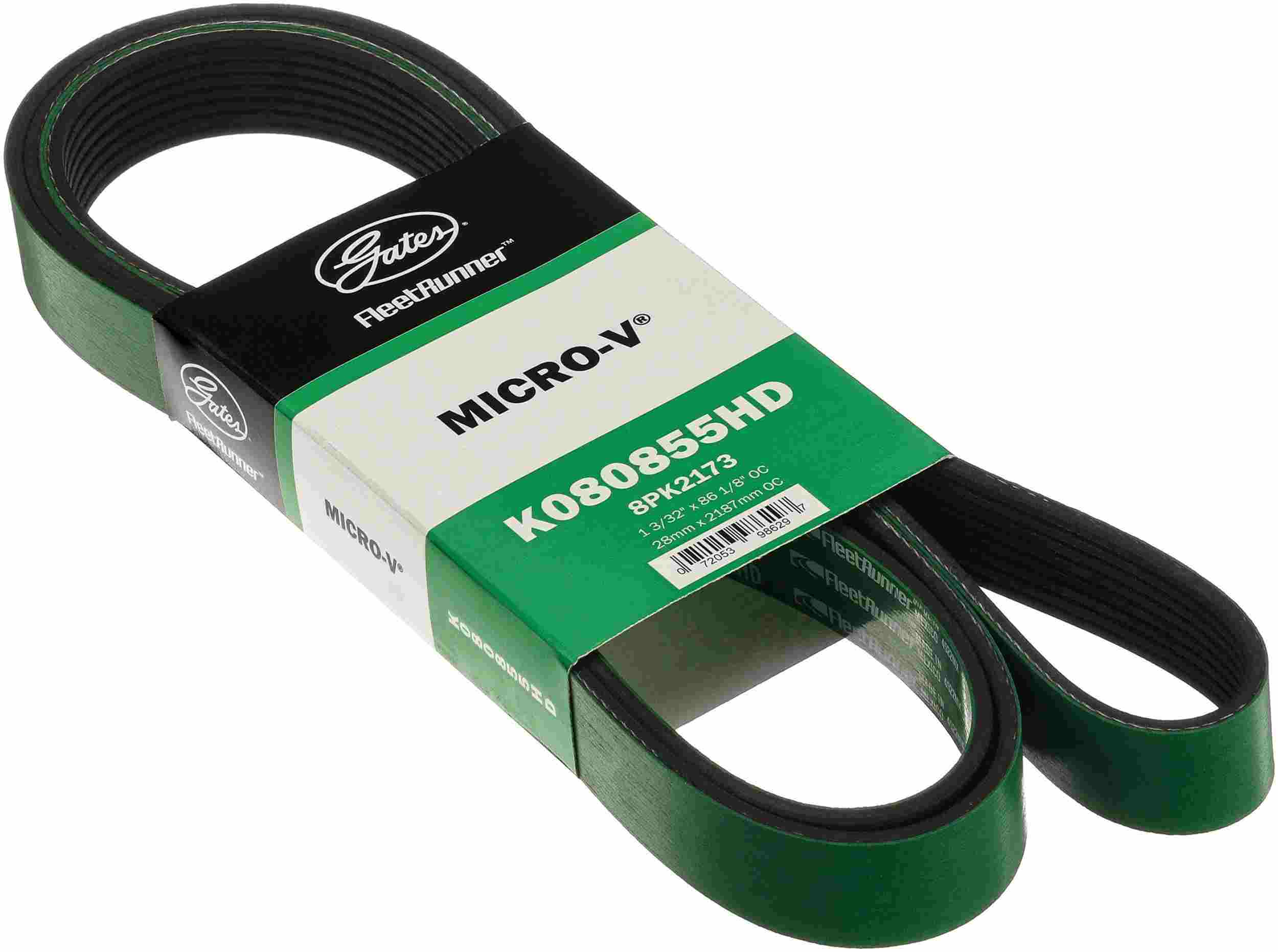Gates Heavy Duty Mirco-V Belt 8 Rib 85.56in Length