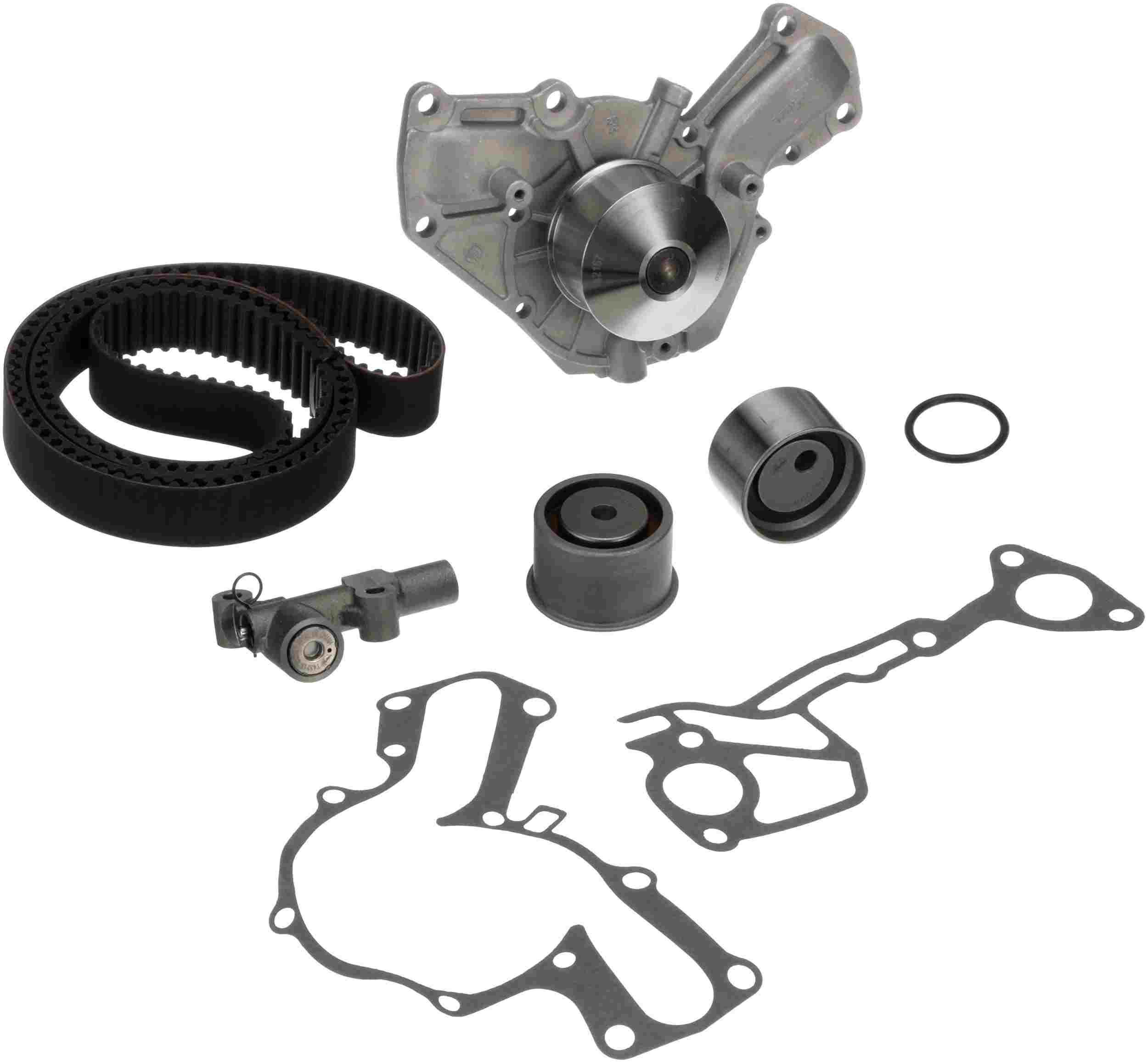 Gates 91-96 Dodge Stealth / 91-99 Mitsubishi 3000GT Timing Belt Component Kit w/ Water Pump