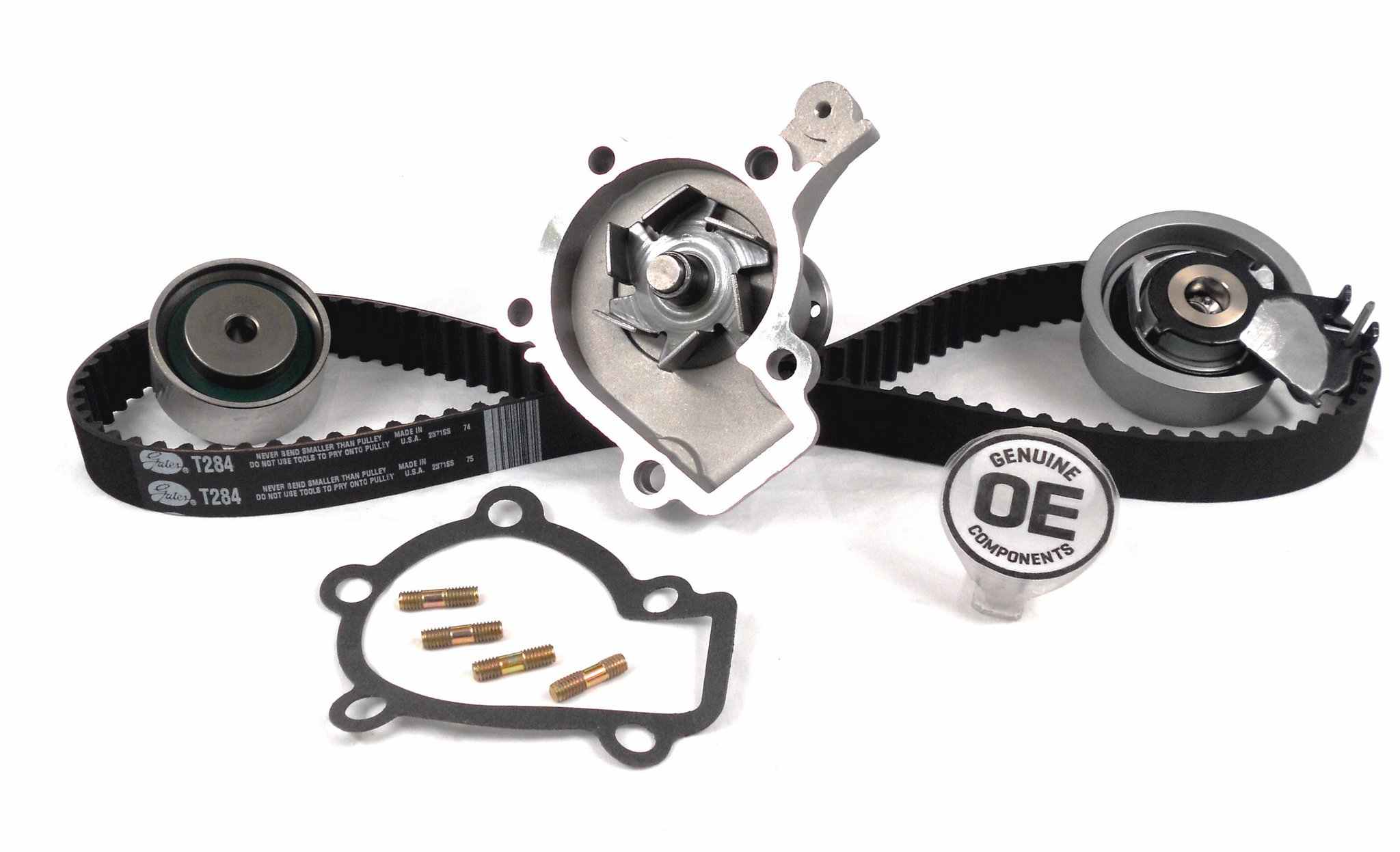Gates 07-08 Hyundai Tiburon/06-10 Elantra / 06-09 Kia Spectra Timing Belt Kit w/ Water Pump