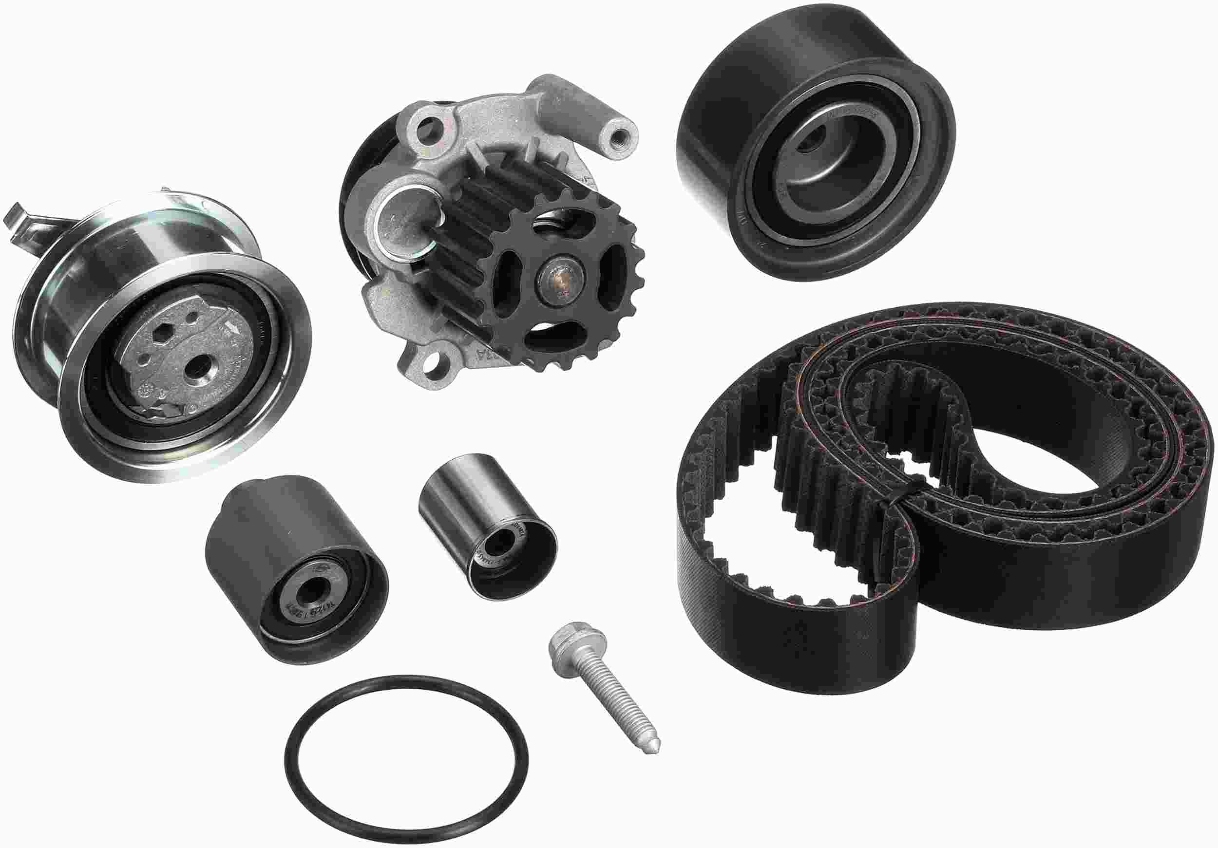 Gates 09-14 Volkswagen Jetta 4-Cyl. 2.0L Diesel Timing Belt Component Kit w/Water Pump