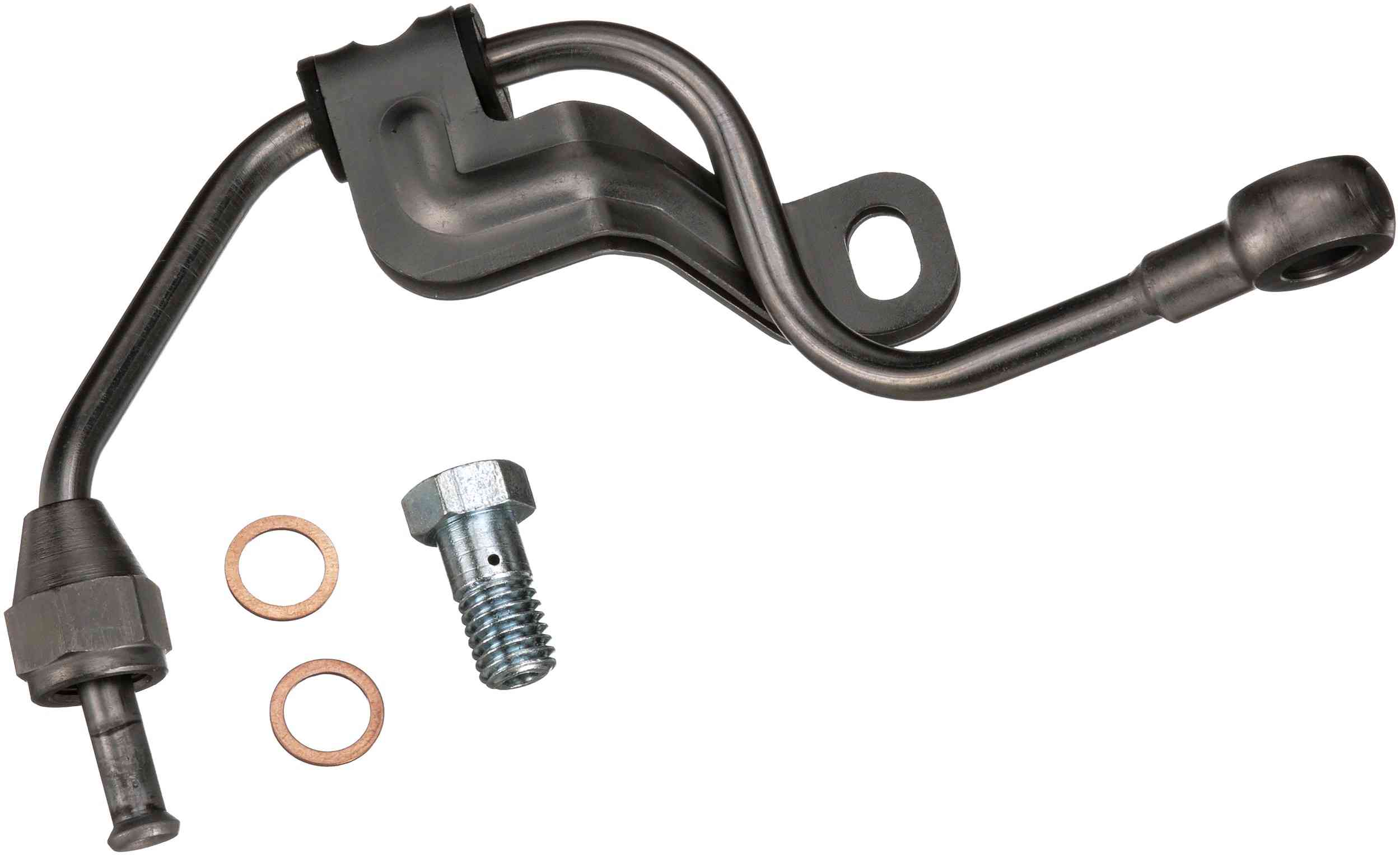 Gates 09-13 Subaru Forester 4Cyl 2.5L Steel x 10in Turbocharger Oil Feed Line w/Banjo Bolt/Washers