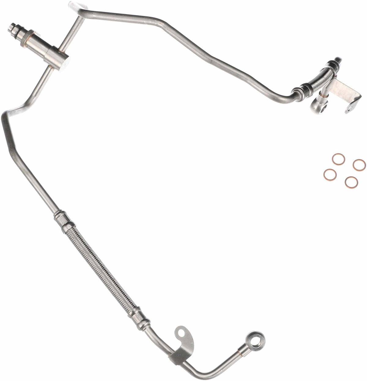 Gates 12-13 BMW 650I V-8 4.4L Turbo Oil Feed Line Turbocharger Oil Line