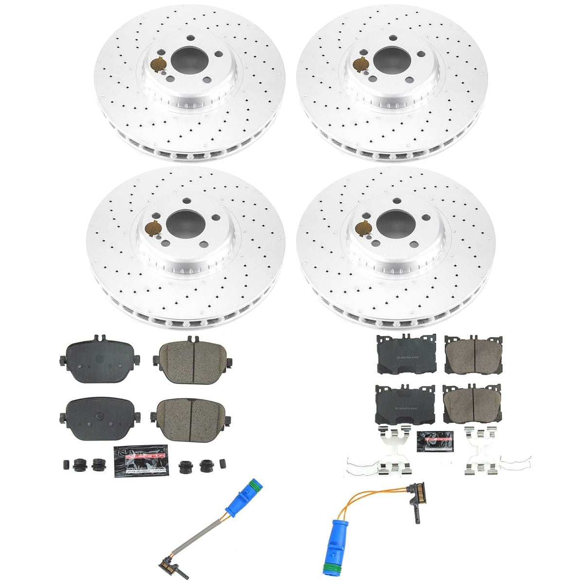 Power Stop 22-23 Mercedes-Benz E53 AMG Front and Rear Z23 Coated Brake Kit