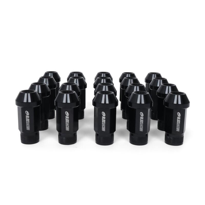 BLOX Racing Street Series Forged Lug Nuts - Black 12 x 1.25mm - Set of 16
