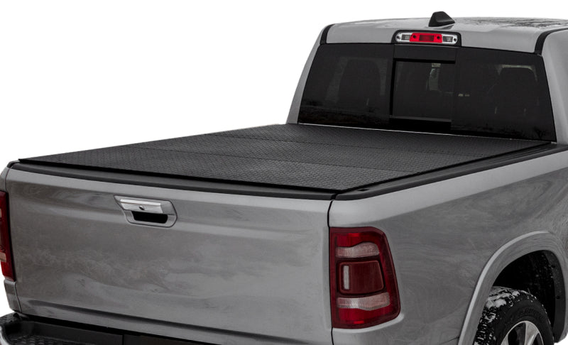 Access 2019+ Ram 1500 6ft 4in Bed (w/o Multi Tailgate) LOMAX Tri-Fold Cover - Urethane Diamond Plate