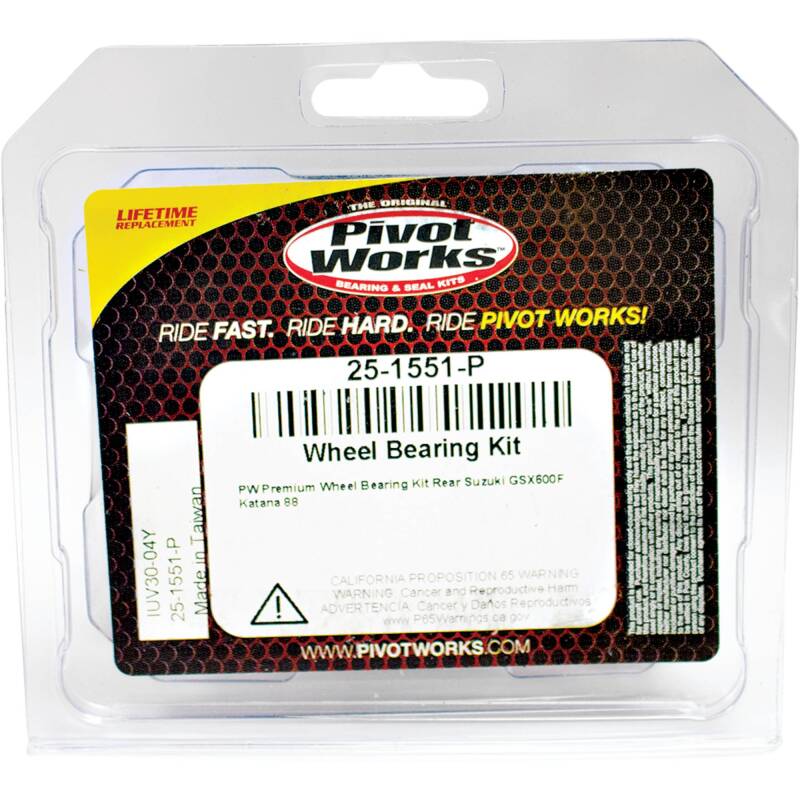 Pivot Works Suzuki Wheel Bearing Kit Premium Bearings